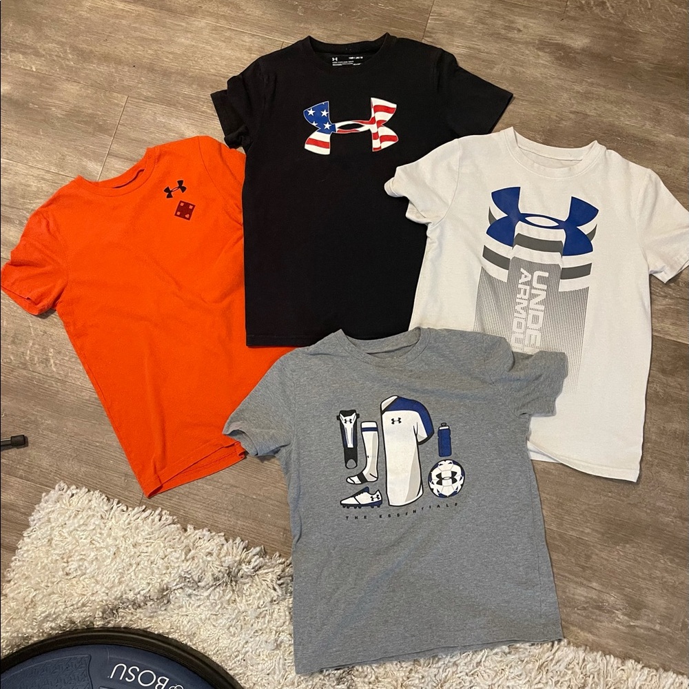 Lot of boys Under Armour Shirts